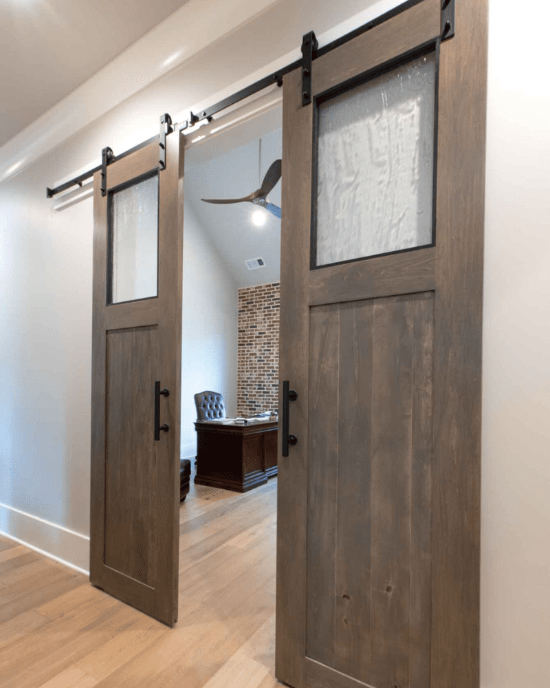 Custom Barn Door for a Bathroom