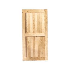 84" Height 5-in-1 Design Unassembled & Unfinished Pine Wood Barn Door - Frame